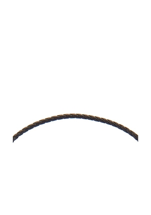 petit moments Madea Bolo Necklace in Black,Metallic Gold.