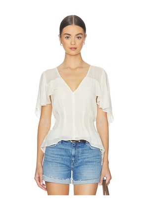 PAIGE Willa Blouse Top in Ivory. Size M. Also in S, XL, XS.