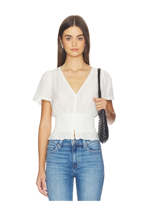 PAIGE Rive Top in White. Size L. Also in M, S, XL, XS, XXS.