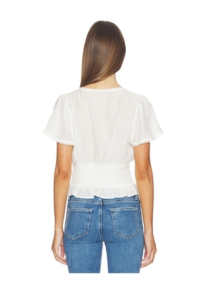 PAIGE Rive Top in White. Size L. Also in XS, S, M, XL.