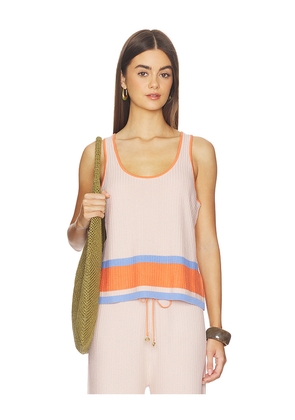 Sancia The Cali Knit Top in Peach,Orange. Size L. Also in M, S, XS.