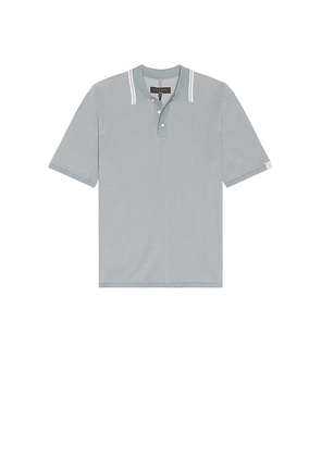 Rag & Bone Harvey Tipped Polo in Blue. Size S. Also in XL/1X.