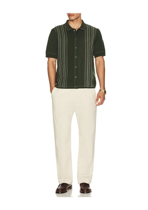Percival Accolades Knitted Shirt in Green. Size M. Also in S, XL/1X.
