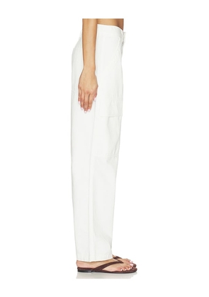 Sanctuary Boyfriend Utility Pant in White. Size 24. Also in 27, 25, 26.