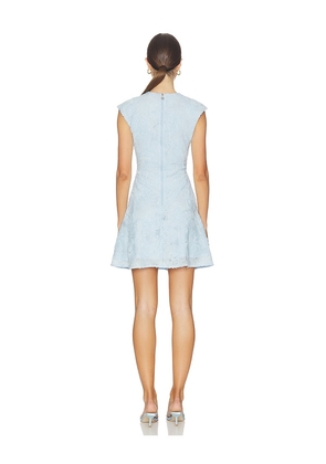 ROTATE Mesh Mini Dress in Baby Blue. Size 32. Also in 34, 36, 38, 40.