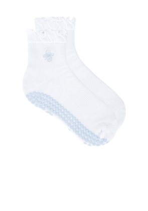 Souls. New Beginnings Socks in White,Blue. Size M/L. Also in S/M.