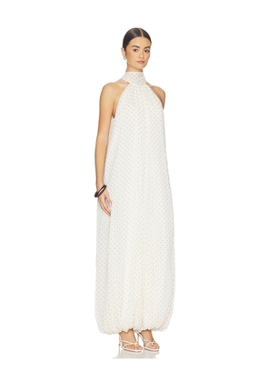 ROTATE Chiffon Balloon Jumpsuit in Ivory. Size 32. Also in 40.