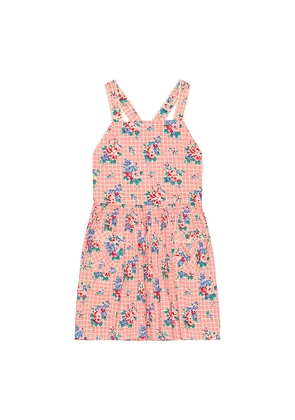 Polo Ralph Lauren Sleeveless Cotton Floral Pinafore Dress in Pink. Size 2. Also in 3, 4, 5, 6.