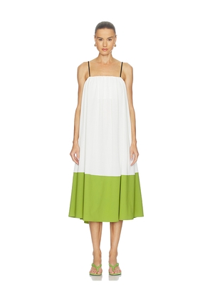 Proenza Schouler White Label Proenza Schouler Saria Dress in White,Green. Size L. Also in M, S, XS.
