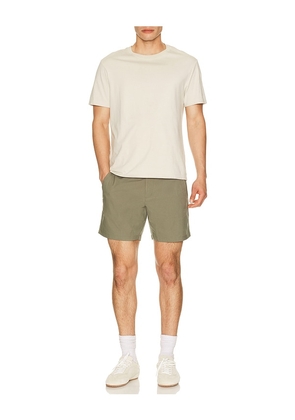 Rhone 7 Nomad Tech Chino Short in Olive. Size 28. Also in 30, 31, 32, 34, 36, 38.