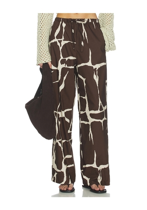 Rails Emmie Pant in Brown,Cream. Size L. Also in M, S, XL, XS.