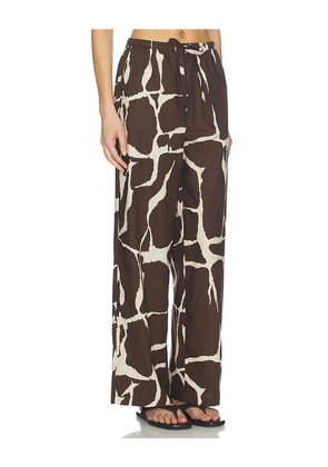 Rails Emmie Pant in Brown,Cream. Size L. Also in XS, S, M.
