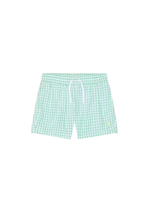 Polo Ralph Lauren Recycled Polyester Traveler Swim Trunk in Green. Size 2. Also in 3, 4, 5, 6.