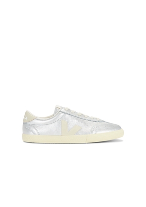 Veja Volley Sneaker in Metallic Silver. Size 37. Also in 35.