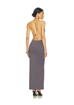 superdown Prina Maxi Dress in Grey. Size L. Also in M, S, XL, XS, XXS.