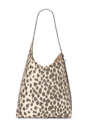 Tory Burch Romy Suede Hobo Bag in Beige.