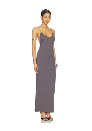 superdown Prina Maxi Dress in Grey. Size L. Also in XS, S, M, XL.