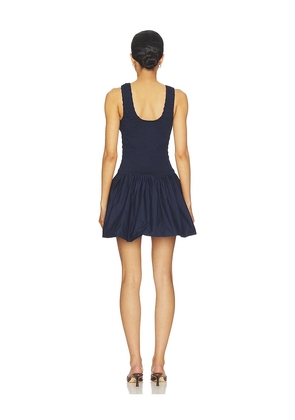 PISTOLA Ilona Bubble Hem Dress in Navy. Size L. Also in XS, S.