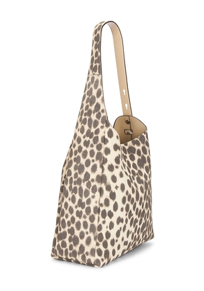 Tory Burch Romy Suede Hobo Bag in Beige.