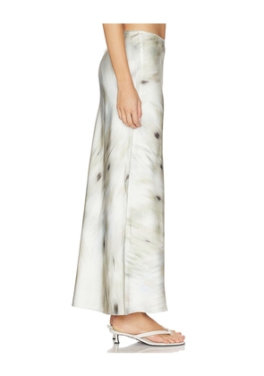 SAMSOE SAMSOE Saagneta Long Skirt in White,Sage. Size L. Also in XS, S, M.