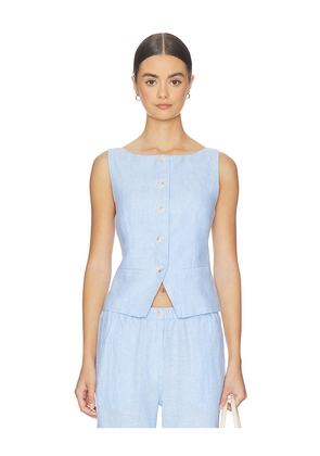 SAMSOE SAMSOE Saloves Vest in Baby Blue. Size L. Also in M, S, XS.