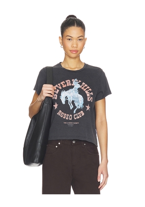 The Laundry Room Beverly Hills Rodeo Club Perfect Tee in Black. Size L. Also in M, S, XL, XS.