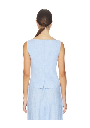 SAMSOE SAMSOE Saloves Vest in Baby Blue. Size L. Also in XS, S, M.