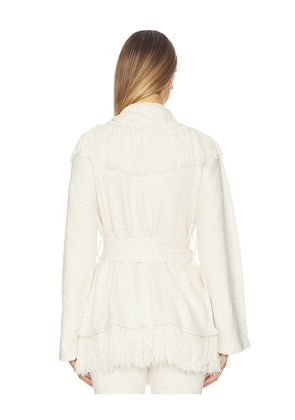 SEROYA Winslet Cardigan in Cream. Size L. Also in XXS, XS, S, M, XL.