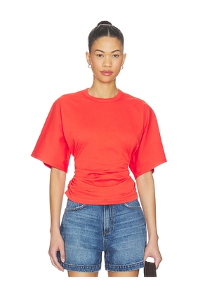 PISTOLA Veronica Tee Shirt in Red. Size L. Also in M, S, XL, XS.