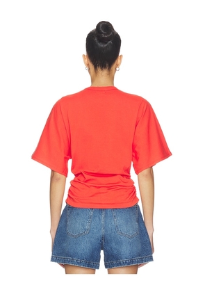 PISTOLA Veronica Tee Shirt in Red. Size L. Also in XS, XL.