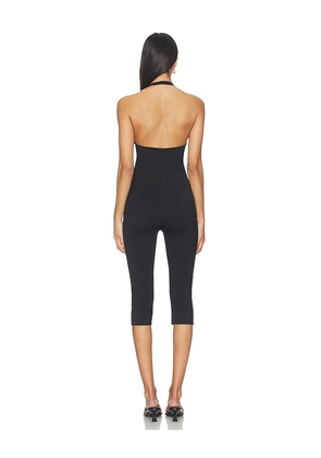 superdown Niomie Capri Jumpsuit in Black. Size M. Also in XS, S, L, XL.