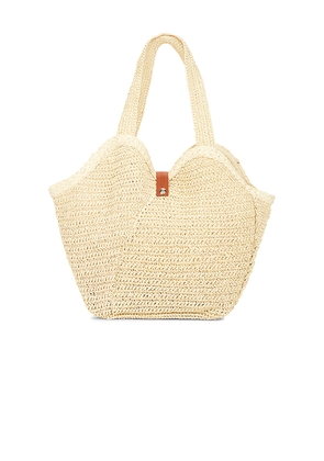 Seafolly Mirage Woven Tote Bag in Beige.