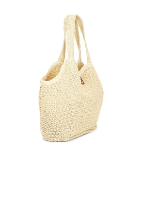 Seafolly Mirage Woven Tote Bag in Beige.