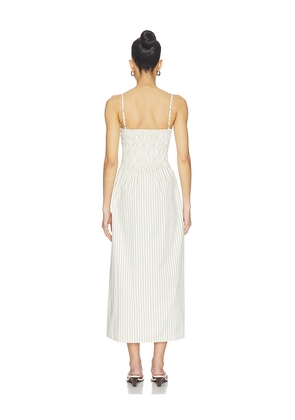 PISTOLA Bianca Shirred Bodice Dress in Sage. Size M. Also in XL.