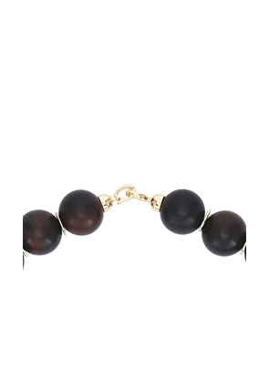 Ronny Kobo Sardonyx Necklace in Chocolate.