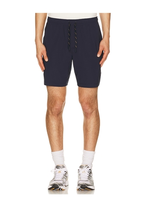 Rhone 7 Pursuit Short in Navy. Size L. Also in M, S, XL/1X, XXL/2X.