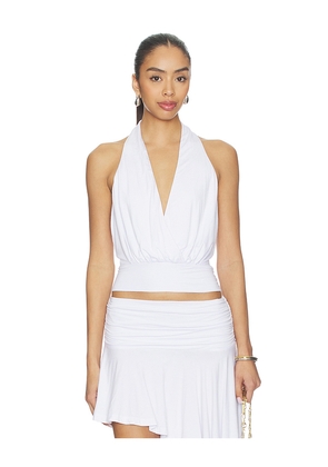 superdown Katrina Halter Top in White. Size L. Also in XS, XXS, S, M, XL.