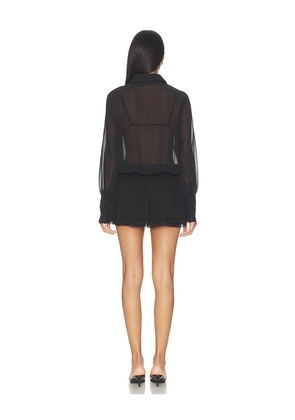 superdown Rileigh Mini Dress in Black. Size L. Also in XS, S, M.
