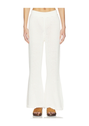 Sancia The Reid Knit Pants in White. Size L. Also in M, S, XL, XS.