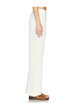 Sancia The Reid Knit Pants in White. Size L. Also in XS, S, M.