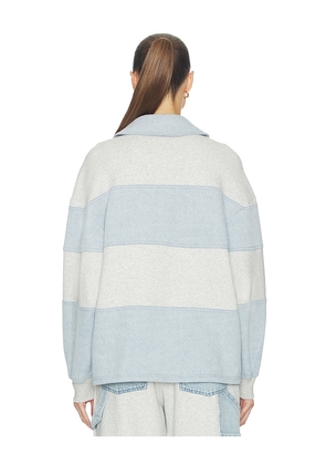 SEROYA Cher Top in Light Grey,Blue. Size L. Also in XS, S, M, XL.