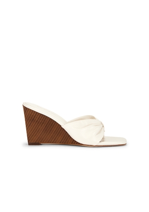 Veronica Beard Tullia Wedge Sandal in Cream. Size 10. Also in 6, 6.5, 7, 7.5, 8, 8.5, 9, 9.5.