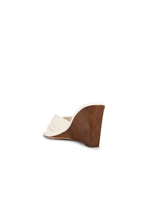 Veronica Beard Tullia Wedge Sandal in Cream. Size 10. Also in 6.5, 7, 7.5, 8, 8.5.