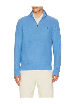 Polo Ralph Lauren 1/2 Zip Sweater Pullover in Blue. Size L. Also in M, S, XL/1X, XXL/2X.
