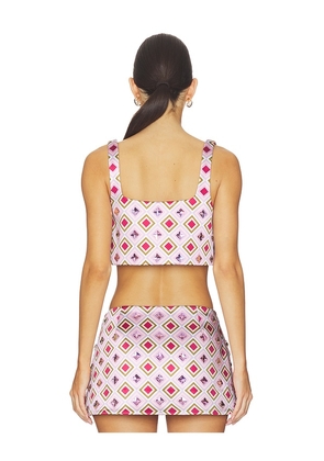 retrofete Thalisa Top in Lavender. Size XS. Also in S, M, XL.