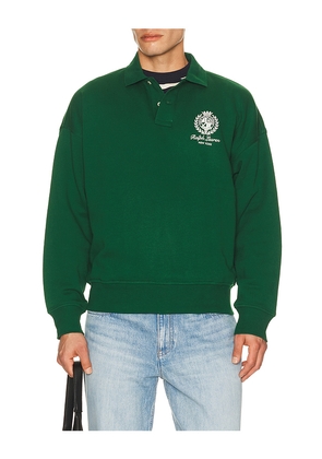 Polo Ralph Lauren Fleece New York Graphic Polo in Green. Size L. Also in M, XL/1X, XXL/2X.