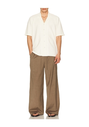 Rag & Bone Zuma Ottoman Camp Shirt in Ivory. Size L. Also in S, M, XL/1X.
