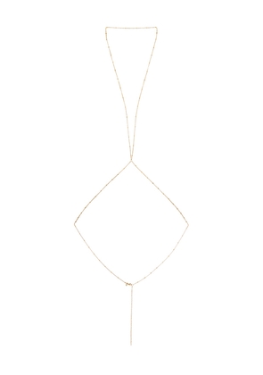 petit moments Lucca Body Chain in Metallic Gold.