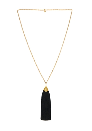 petit moments Vibes Tassel Necklace in Metallic Gold.