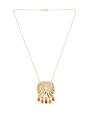 petit moments Turner Necklace in Metallic Gold.